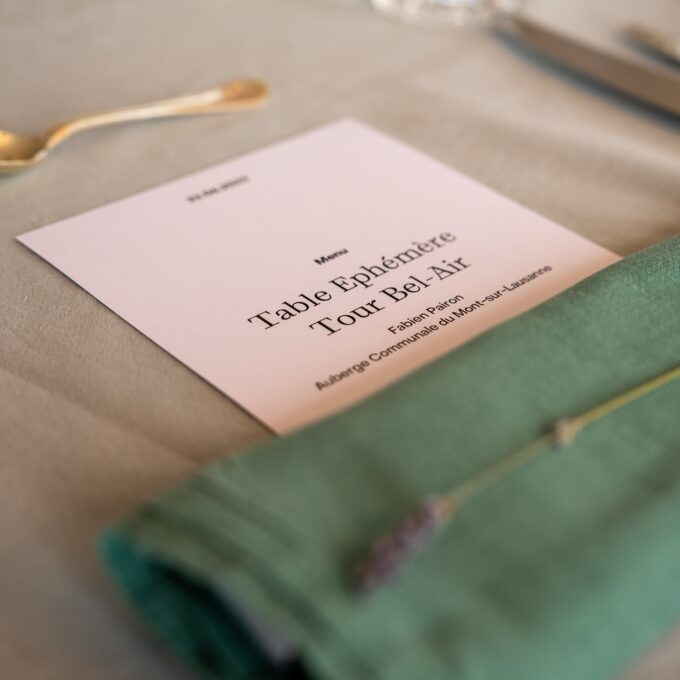 Les Tables Éphémères – La Tour Bel Air