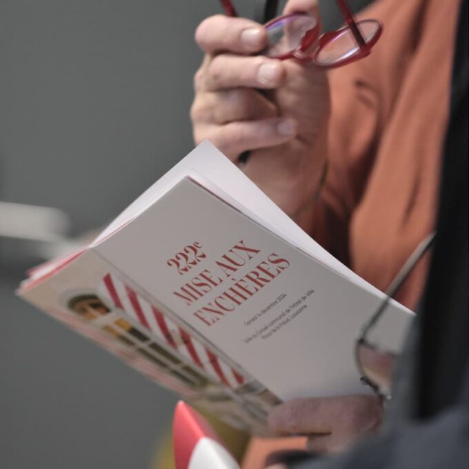 Mise aux enchères des vins des Domaines de la Ville